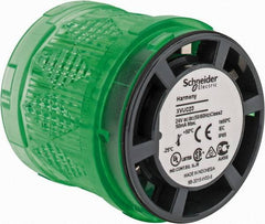 Schneider Electric - LED Lamp, Green, Steady, Stackable Tower Light Module - 24 VAC/VDC, 40 Milliamp, IP65 Ingress Rating, Base Mount - Makers Industrial Supply