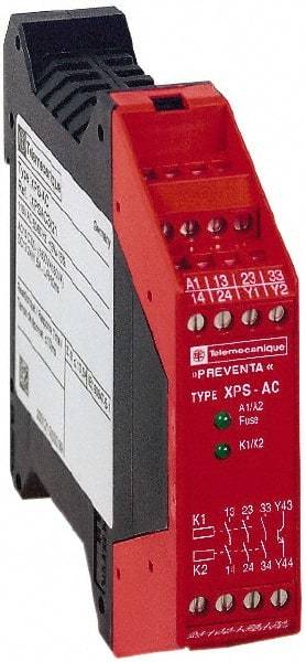 Schneider Electric - 24 VAC/VDC, 2.4 VA Power Rating, Electromechanical & Solid State Screw Clamp General Purpose Relay - 6 Amp at 24 V, 22.5mm Wide x 99mm High x 114mm Deep - Makers Industrial Supply