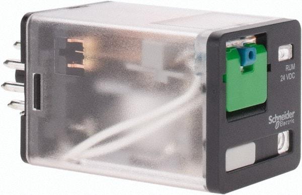 Schneider Electric - Octal Electromechanical Plug-in General Purpose Relay - 10 Amp at 240 V, 3PDT, 24 VDC, 35mm Wide x 56mm High x 35.4mm Deep - Makers Industrial Supply