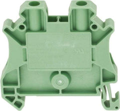 Schneider Electric - 1 Pole, 1,000 Volt, 32 Amp, -40 to 266°F, DIN Rail Mount, Polyamide Passthrough Terminal Block - 2 Contacts, 26 to 10 AWG Compatibility, 47-1/2mm High - Makers Industrial Supply