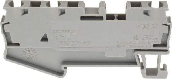 Schneider Electric - 1 Pole, 800 Volt, 32 Amp, -40 to 266°F, DIN Rail Mount, Polyamide Passthrough Terminal Block - 3 Contacts, 28 to 10 AWG Compatibility, 36-1/2mm High - Makers Industrial Supply