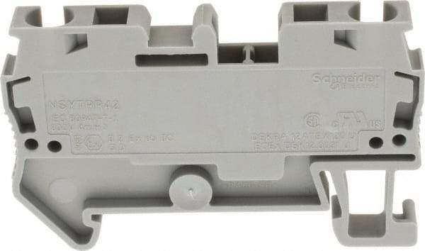 Schneider Electric - 1 Pole, 800 Volt, 32 Amp, -40 to 266°F, DIN Rail Mount, Polyamide Passthrough Terminal Block - 2 Contacts, 28 to 10 AWG Compatibility, 36-1/2mm High - Makers Industrial Supply