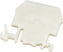 Square D - Terminal Block End Barrier - Use with Type G Terminal Blocks - Makers Industrial Supply