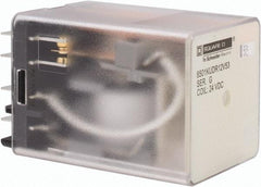 Square D - 8 Pins, 1 hp at 277 Volt & 1/3 hp at 120 Volt, 3 VA Power Rating, Square Electromechanical Plug-in General Purpose Relay - 10 Amp at 250 VAC, DPDT, 24 VDC, 34.9mm Wide x 50mm High x 35.4mm Deep - Makers Industrial Supply