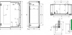 Schneider Electric - Polyester Standard Enclosure Hinge Cover - NEMA 13, 4X, 430mm Wide x 530 mm High x 200mm Deep, Impact Resistant - Makers Industrial Supply