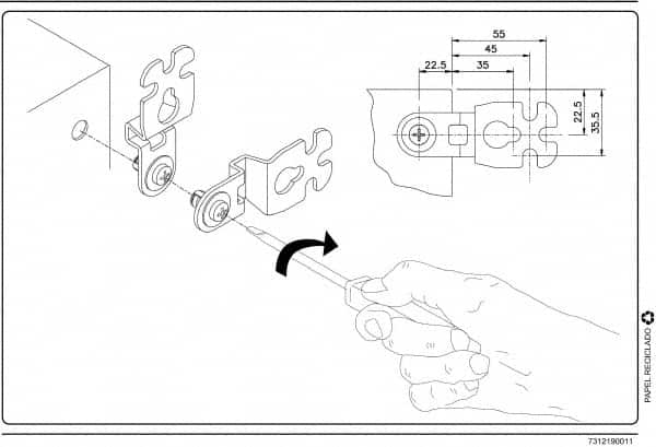 Schneider Electric - Electrical Enclosure Steel Wall Mount Lug - For Use with CRNG Wall Mounting Steel Enclosure/S3D Wall Mounting Steel Enclosure, RoHS Compliant, Includes Mounting Screw & Pre-Mounted Sealing Gasket - Makers Industrial Supply