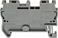 Schneider Electric - 1 Pole, 800 Volt, 24 Amp, -40 to 266°F, DIN Rail Mount, Polyamide Passthrough Terminal Block - 2 Contacts, 28 to 12 AWG Compatibility, 36-1/2mm High - Makers Industrial Supply