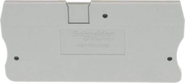 Schneider Electric - 2.2mm High, Terminal Block End Cover - Use with NSYT Terminal Blocks - Makers Industrial Supply