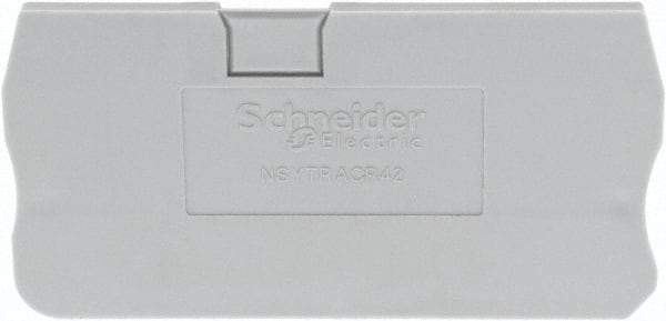 Schneider Electric - 2.2mm High, Terminal Block End Cover - Use with NSYT Terminal Blocks - Makers Industrial Supply