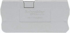 Schneider Electric - 2.2mm High, Terminal Block End Cover - Use with NSYT Terminal Blocks - Makers Industrial Supply