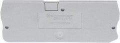 Schneider Electric - 2.2mm High, Terminal Block End Cover - Use with NSYT Terminal Blocks - Makers Industrial Supply