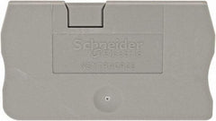 Schneider Electric - 2.2mm High, Terminal Block End Cover - Use with NSYT Terminal Blocks - Makers Industrial Supply