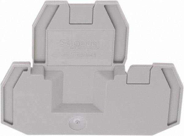 Schneider Electric - 2.2mm High, Terminal Block End Cover - Use with NSYT Terminal Blocks - Makers Industrial Supply