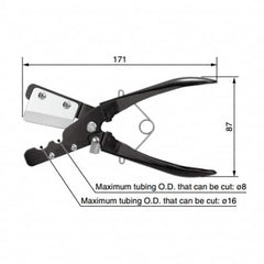 SMC PNEUMATICS - Pipe & Tube Cutters Type: Tube Cutter Maximum Pipe Capacity (mm): 16 - Makers Industrial Supply