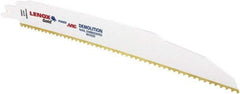 Lenox - 9" Long x 7/8" Thick, Bi-Metal Reciprocating Saw Blade - Tapered Profile, 6 TPI, Toothed Edge, Universal Shank - Makers Industrial Supply