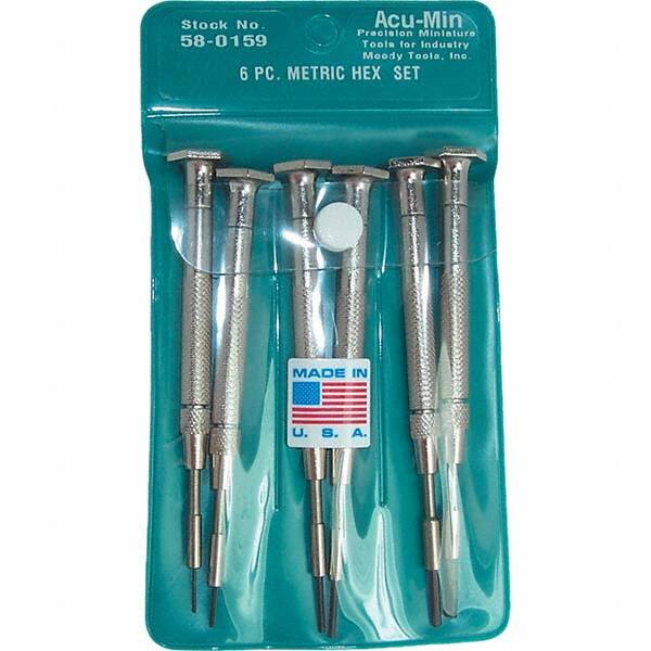 Moody Tools - Precision & Specialty Screwdrivers Type: Precision Hex Overall Length Range: 3" - 6.9" - Makers Industrial Supply