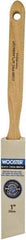 Wooster Brush - 1" Angled Hog Sash Brush - 2-3/16" Bristle Length, 8" Maple Fluted Handle - Makers Industrial Supply