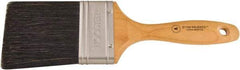 Wooster Brush - 3" Flat Hog Varnish Brush - 3-7/16" Bristle Length, 5-1/8" Maple Beavertail Handle - Makers Industrial Supply