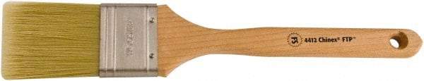 Wooster Brush - 2" Flat Synthetic Sash Brush - 2-11/16" Bristle Length, 7-7/8" Maple Fluted Handle - Makers Industrial Supply