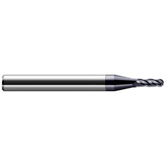 Harvey Tool - 0.07" Diam, 0.21" LOC, 4 Flute Solid Carbide Ball End Mill - Exact Industrial Supply