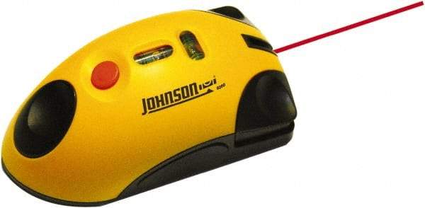 Johnson Level & Tool - 1 Beam 30' (Interior) Max Range Line Laser Level - Red Beam, 1/2" at 20' Accuracy, 4-1/4" Long x 1-3/4" Wide x 2-1/2" High, Battery Included - Makers Industrial Supply