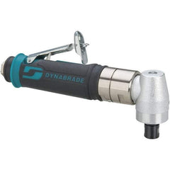 Dynabrade - 1/4" Collet, Angle Handle, Air Angle Die Grinder - 3,200 RPM, Rear Exhaust, 26 CFM, 0.4 hp, 90 psi, 1/4 NPT Inlet - Makers Industrial Supply