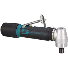 Dynabrade - 1/4" Collet, Angle Handle, Air Angle Die Grinder - 12,000 RPM, Rear Exhaust, 23 CFM, 0.4 hp, 90 psi, 1/4 NPT Inlet - Makers Industrial Supply