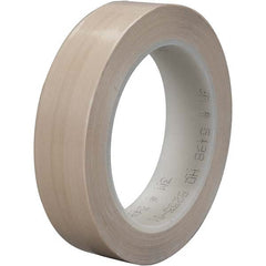 3M - 36 Yd x 1" Beige PTFE Film Tape - Makers Industrial Supply