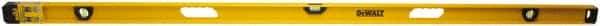 DeWALT - Magnetic 78" Long 3 Vial I-Beam Level - Aluminum, Yellow - Makers Industrial Supply