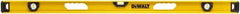 DeWALT - Magnetic 48" Long 3 Vial I-Beam Level - Aluminum, Yellow - Makers Industrial Supply