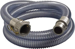 Alliance Hose & Rubber - 3" Inside x 3.58" Outside Diam, Food & Beverage Hose - 7" Bend Radius, Clear, 20' Long, 35 Max psi, 29 Vacuum Rating - Makers Industrial Supply