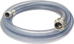 Alliance Hose & Rubber - 3" Inside x 3.48" Outside Diam, Food & Beverage Hose - 12" Bend Radius, Clear, 20' Long, 65 Max psi, 29 Vacuum Rating - Makers Industrial Supply