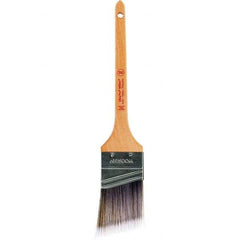 Wooster Brush - 2" Angled Nylon/Polyester Sash Brush - 2-7/16" Bristle Length, 8" Maple Rattail Handle - Makers Industrial Supply