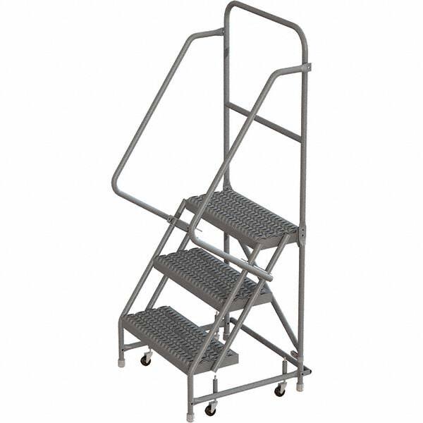 TRI-ARC - Rolling & Wall Mounted Ladders & Platforms Type: Rolling Warehouse Ladder Style: Rolling Platform Ladder - Makers Industrial Supply