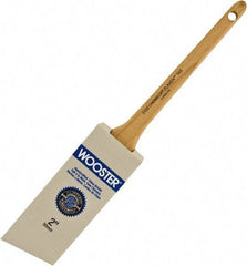 Wooster Brush - 2" Angled Hog Sash Brush - 2-3/16" Bristle Length, 8" Maple Rattail Handle - Makers Industrial Supply