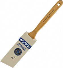 Wooster Brush - 2" Angled Hog Sash Brush - 2-11/16" Bristle Length, 7-7/8" Maple Fluted Handle - Makers Industrial Supply