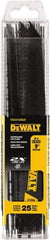 DeWALT - 9" Long x 1" Thick, High Speed Steel Reciprocating Saw Blade - Tapered Profile, 6 TPI, Toothed Edge, Universal Shank - Makers Industrial Supply