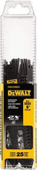 DeWALT - 6" Long x 1" Thick, High Speed Steel Reciprocating Saw Blade - Tapered Profile, 6 TPI, Toothed Edge, Universal Shank - Makers Industrial Supply