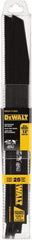 DeWALT - 12" Long x 1" Thick, High Speed Steel Reciprocating Saw Blade - Straight Profile, 10 TPI, Toothed Edge, Universal Shank - Makers Industrial Supply