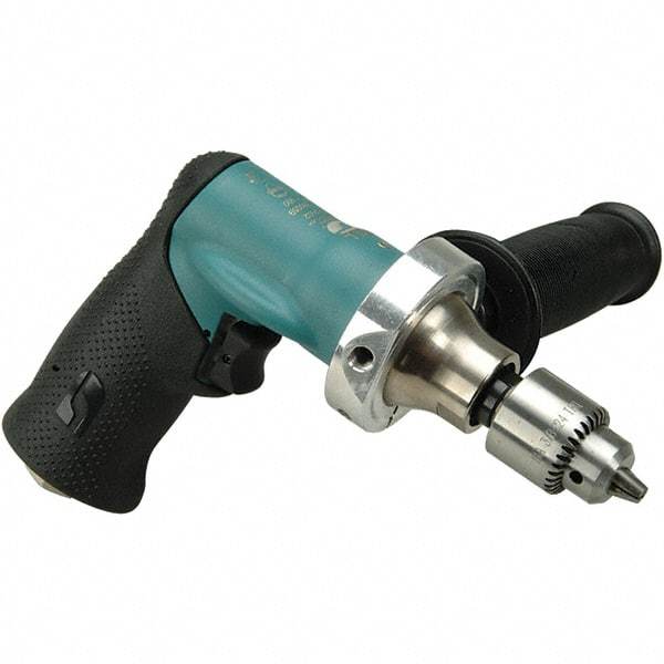 Dynabrade - 1/4" Keyed Chuck - Pistol Grip Handle, 1,000 RPM, 0.4 hp, 90 psi - Makers Industrial Supply