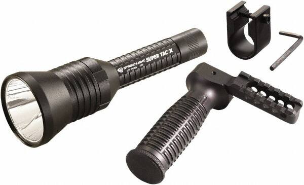 Streamlight - White LED Bulb, 200 Lumens, Industrial/Tactical Flashlight - Black Aluminum Body, 2 CR123A Lithium Batteries Included - Makers Industrial Supply