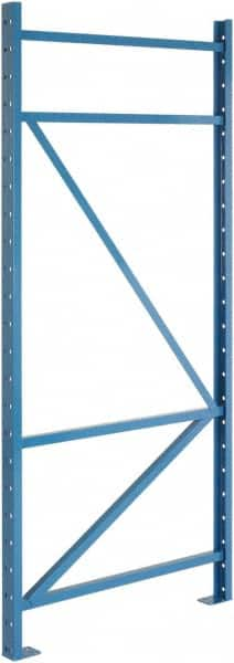 Steel King - 39,990 Lb Capacity Heavy-Duty Framing Upright Pallet Storage Rack - 3" Wide x 96" High x 48" Deep, Powder Coat Blue - Makers Industrial Supply