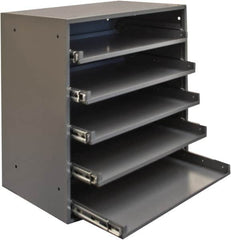 Durham - 5 Drawer, Small Parts Heavy Duty Bearing Slide Rack Cabinet - 12-1/2" Deep x 20-1/2" Wide x 21" High - Makers Industrial Supply