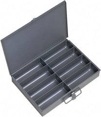 Durham - 13-3/8 Inches Wide x 2 Inches High x 9-1/4 Inches Deep Compartment Box - Steel , 8 Compartments - Makers Industrial Supply