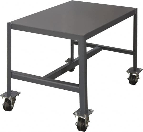 Durham - Mobile Work Bench - Steel, Gray, 48" Long x 24" Deep x 36" High - Makers Industrial Supply