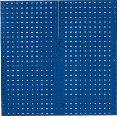 Triton - 18" Wide x 36" High Industrial Steel Tool Peg Board System - 2 Panels, Steel, Blue - Makers Industrial Supply