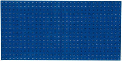 Triton - 24" Wide x 24" High Industrial Steel Tool Peg Board System - 2 Panels, Steel, Blue - Makers Industrial Supply