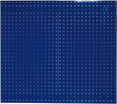 Triton - 24" Wide x 42-1/2" High Industrial Steel Tool Peg Board System - 2 Panels, Steel, Blue - Makers Industrial Supply