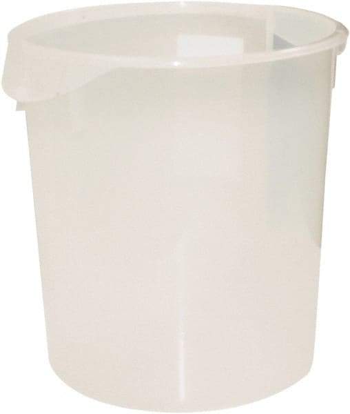 Rubbermaid - Round, Clear Polypropylene Food Storage Container - 14" High x 13.1" Wide - Makers Industrial Supply