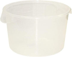 Rubbermaid - Round, Clear Polypropylene Food Storage Container - 8.1" High x 13.1" Wide - Makers Industrial Supply